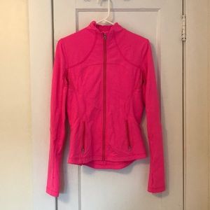 Hot pink running jacket